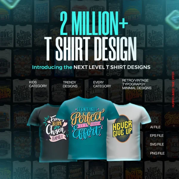 2 Million+ Killer T-Shirt Designs Reselling Rights